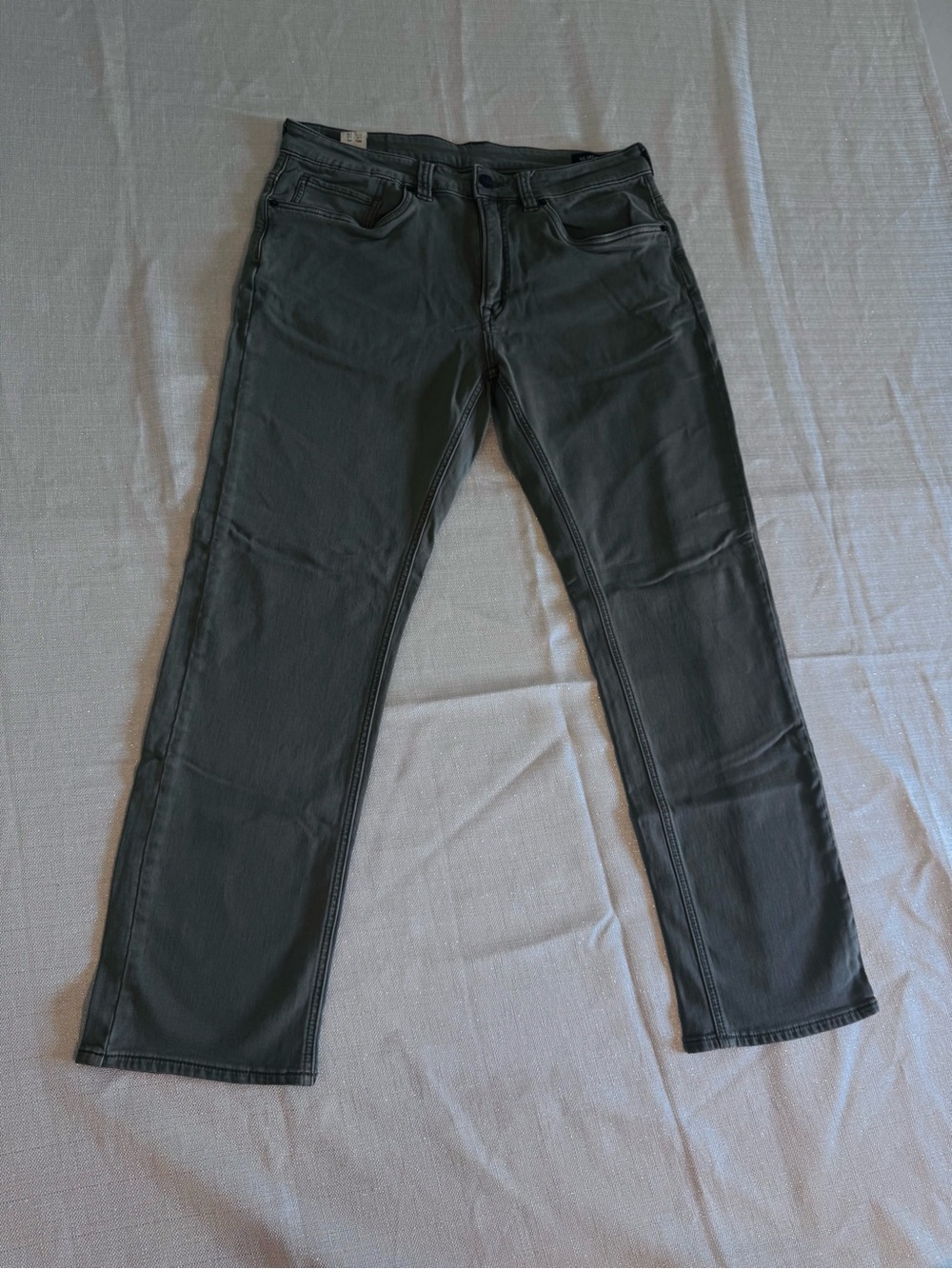 Buffalo David Bitton Men's Charcoal Straight-Leg Jeans 34/30